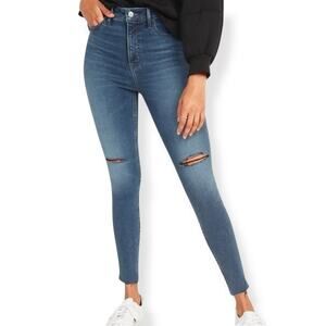 NWOT Old Navy Womens Dark Wash Rockstar Super Skinny Extra High Rise Jeans US 16